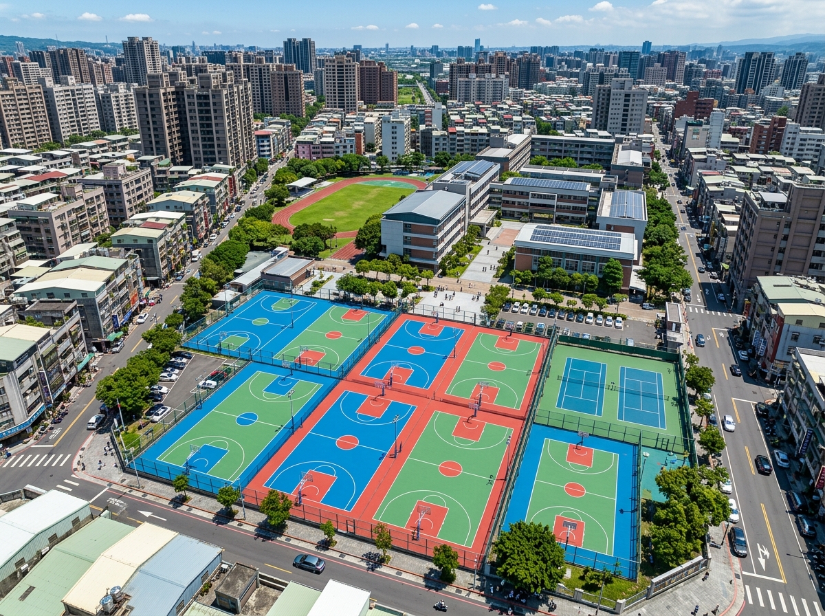 六安市塑胶跑道硅PU篮球场 - 一站式服务